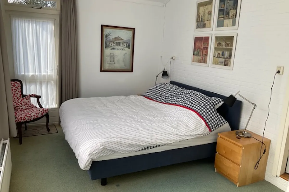 Slaapkamer met boxspring