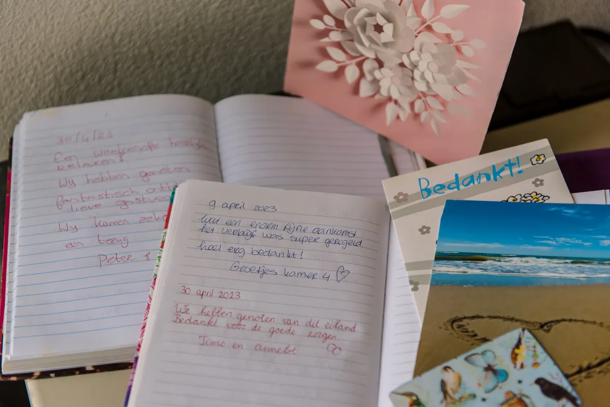 gastenboek bedankjes